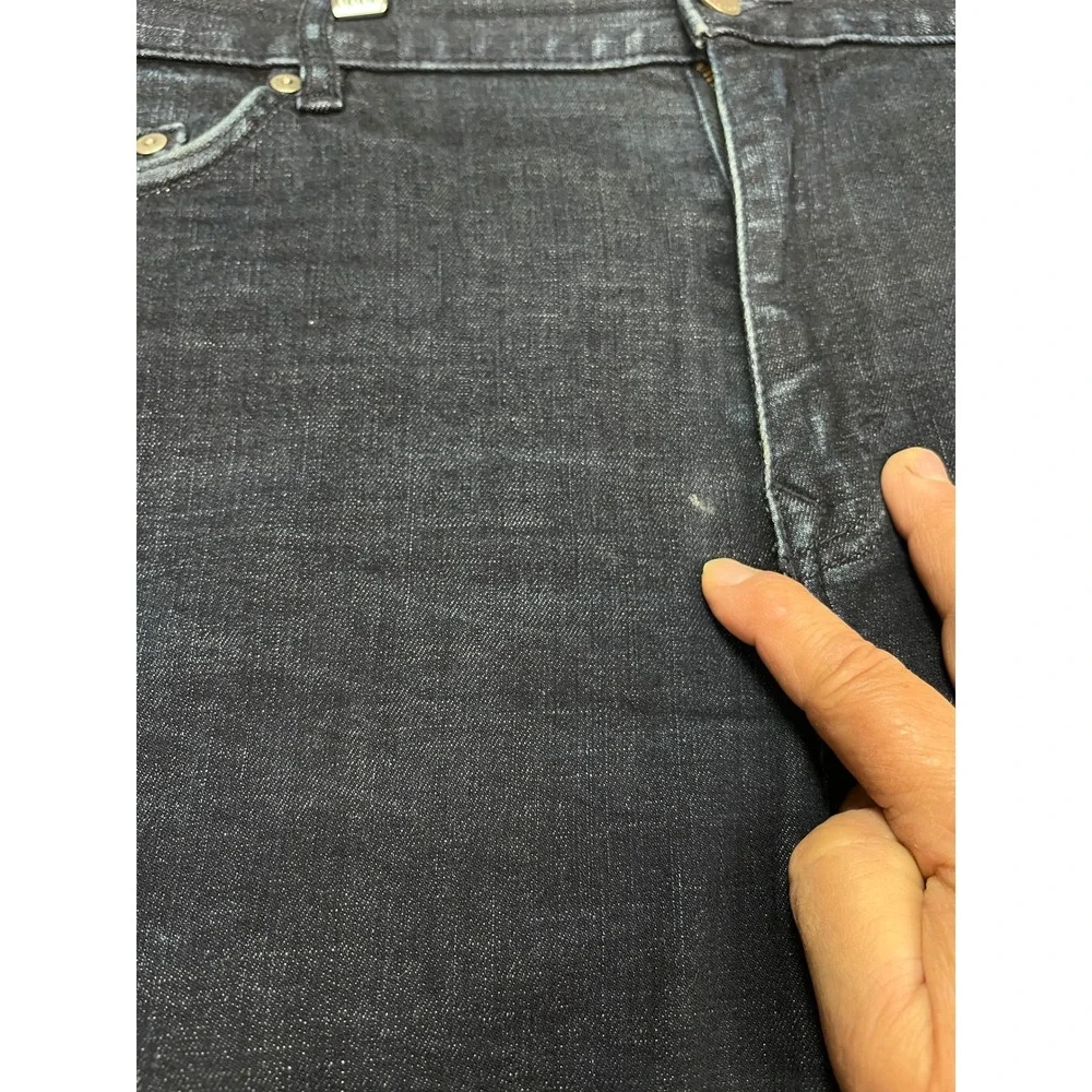 Banana Republic Jeans Mens 36x34 Dark Indigo 5 Pocket‎ Athletic Stretch Denim